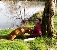 The actress is an animal lover and enjoys spending time with them.